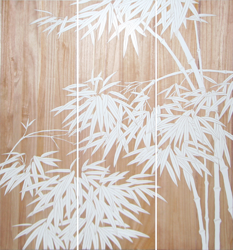 HP066 Wall Décor art wood panel hand carved botanical